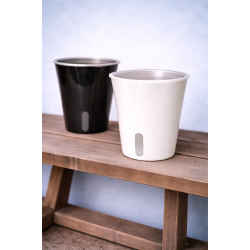 Plantscraper selvvandnings potte 12.5 cm HVID