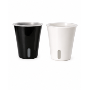 Plantscraper selvvandnings potte 9.5 cm HVID